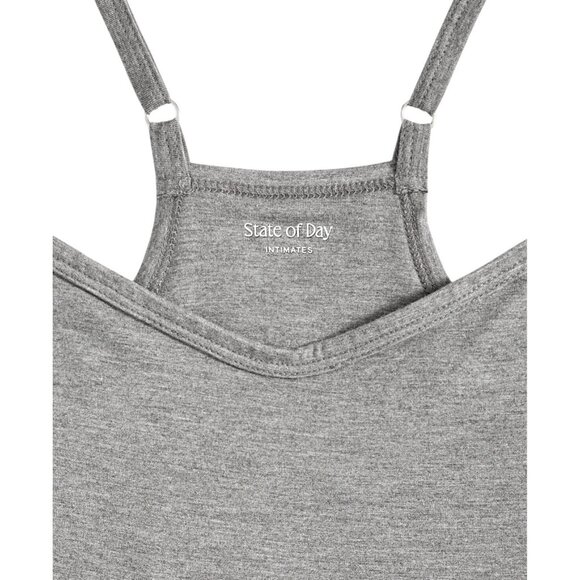 NWT State Of Day Sleeveless Knit Jumpsuit 100201527MS Pewter Heather Gray XL - Picture 3 of 8